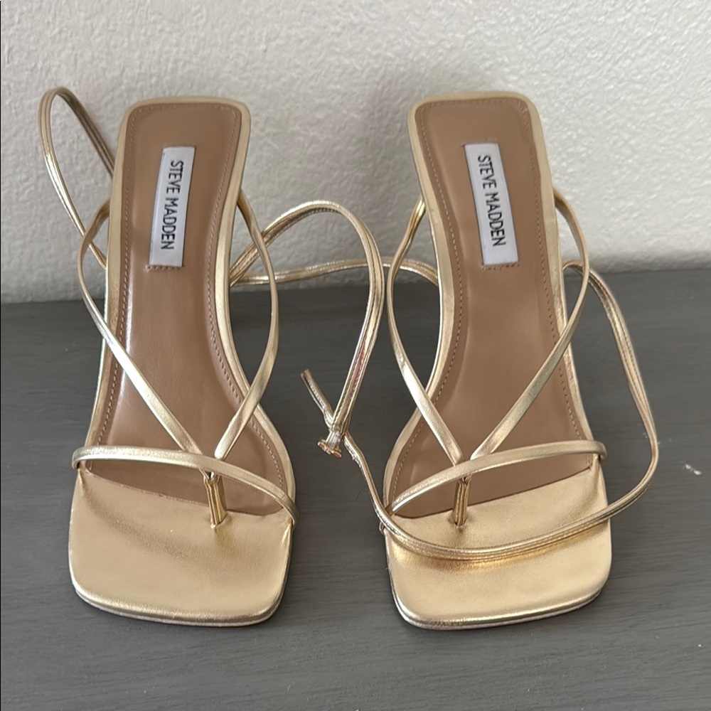 Steve Madden Annie Champagne heels Gold Elegant Heels